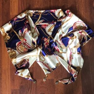 Chain Print Bandana scarf